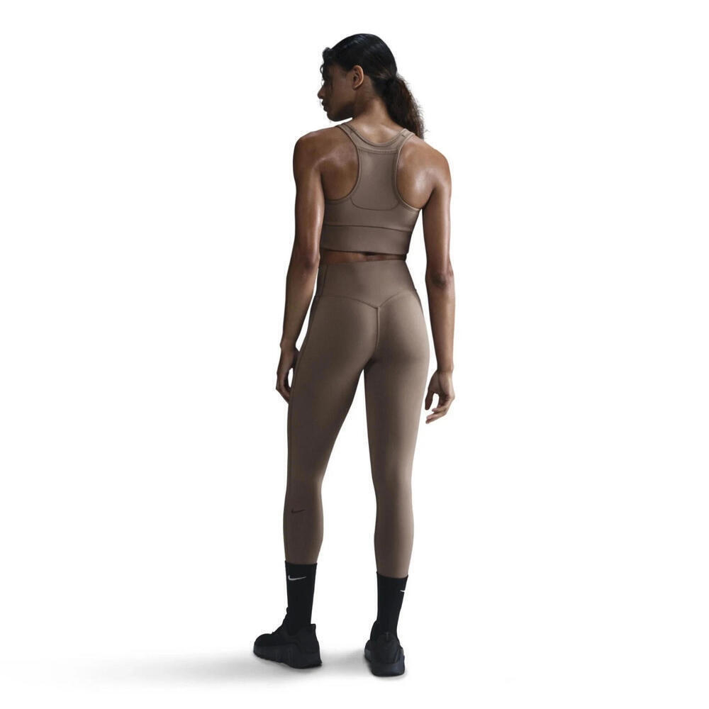 $110 Nike Universa High Waist 7/8 Leggings Mink Brown large NWT HQ6813-233 - Picture 5 of 10